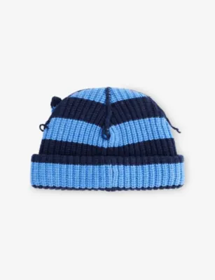 CHARLES JEFFREY LOVERBOY Chunky Ears Wool-Blend Beanie Hat detail 3