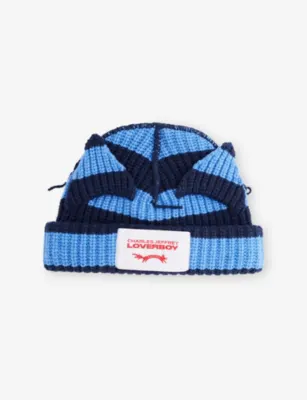 CHARLES JEFFREY LOVERBOY Chunky Ears Wool-Blend Beanie Hat