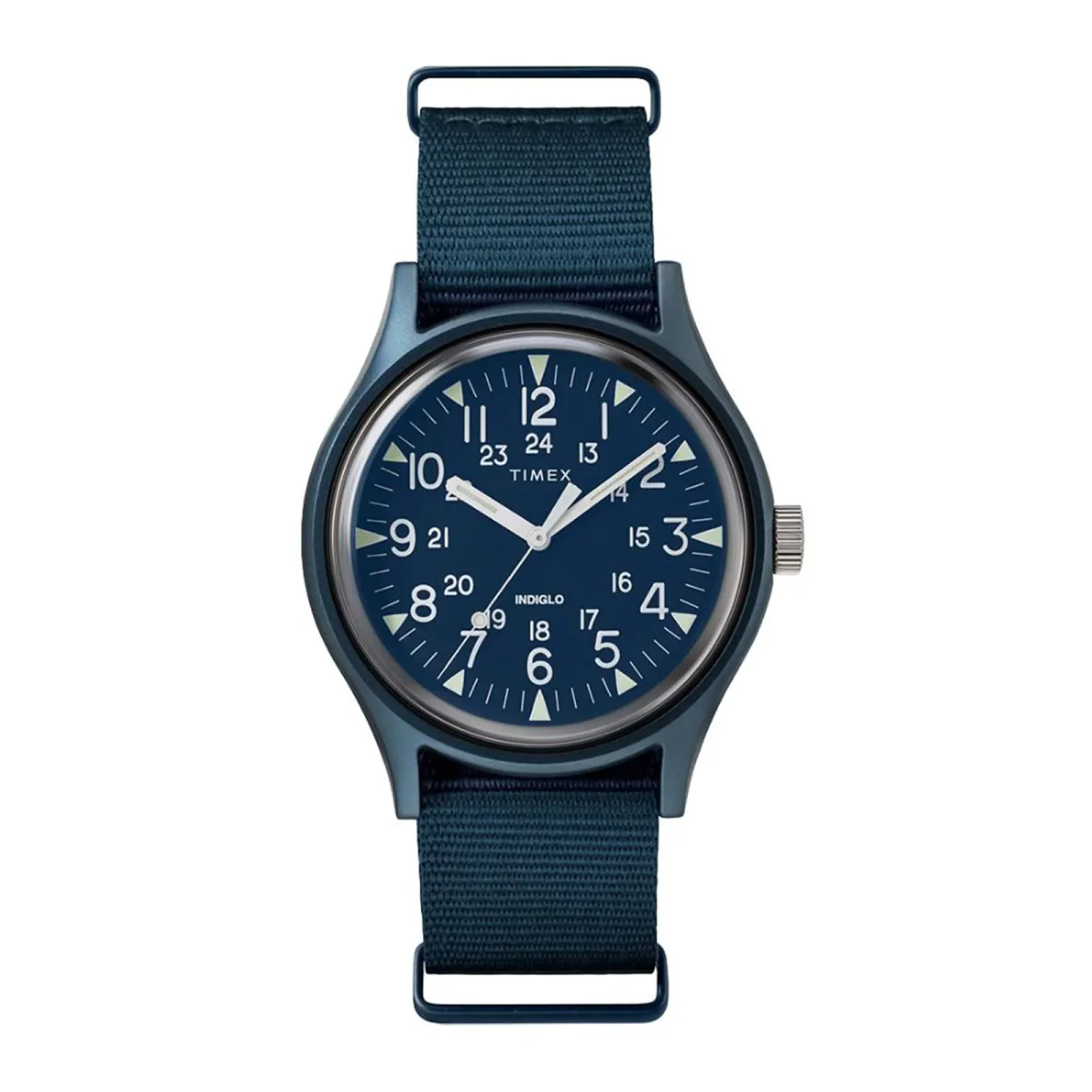 Timex Military Indigo Blue IP Fabric 38mm Mens Watch