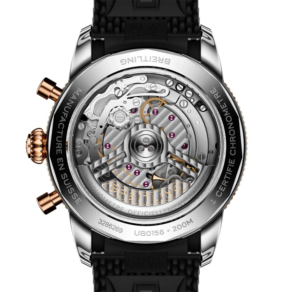 Breitling Superocean Heritage B01 Chronograph 42mm Mens Watch Black Rubber in Black, additional product view 2