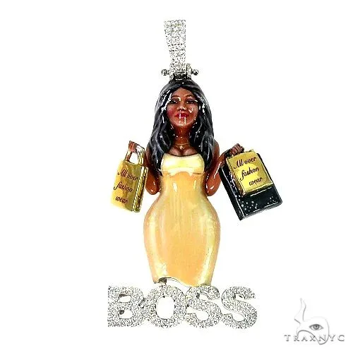 RINA - For Him CUSTOM All Over Fashion Boss Lady Pendant 66997 – Pendant