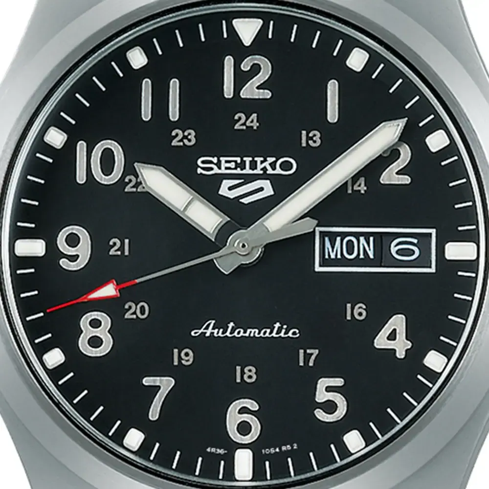 Seiko 5 Sports Field Series 39.5mm Mens Watch Black in Black, additional product view 2