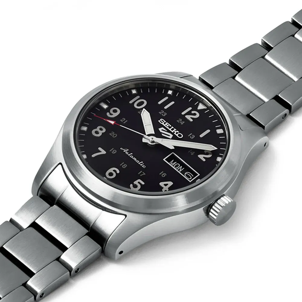 Seiko 5 Sports Field Series 39.5mm Mens Watch Black in Black, additional product view 3