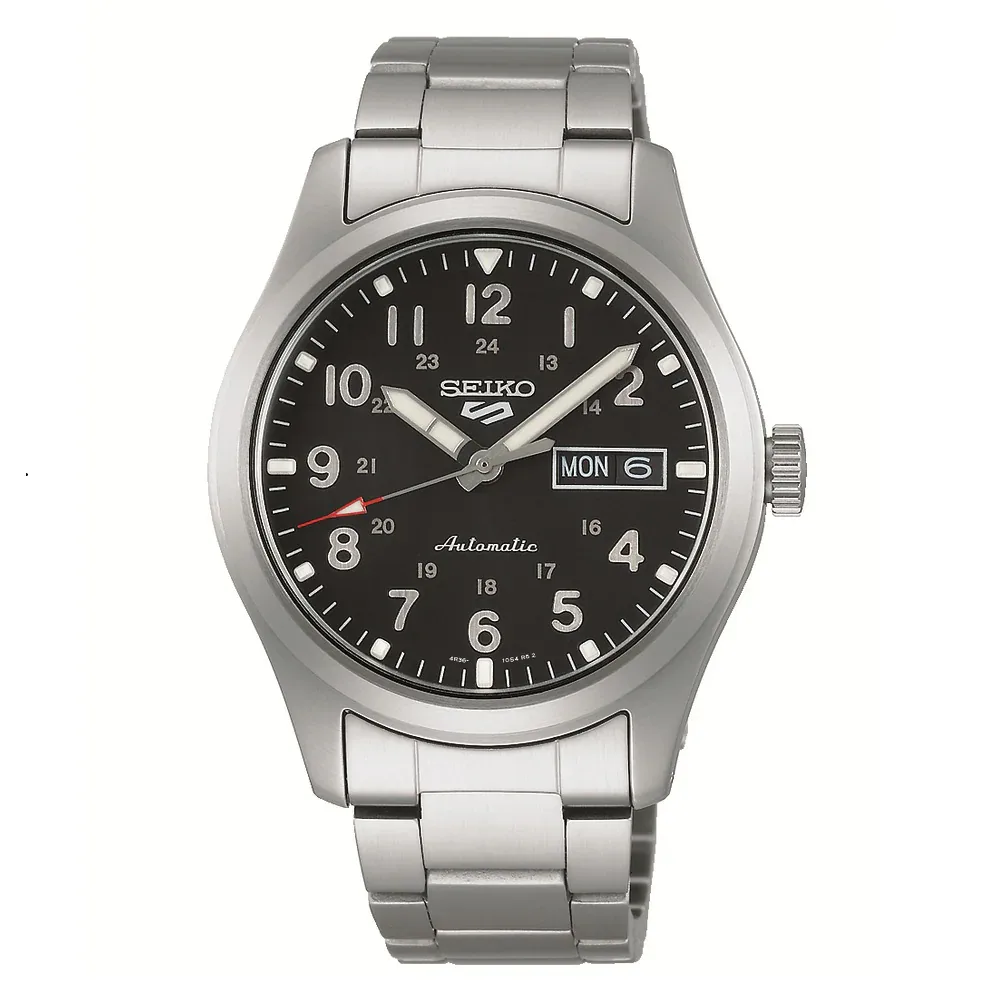 Seiko 5 Sports Field Series 39.5mm Mens Watch Black