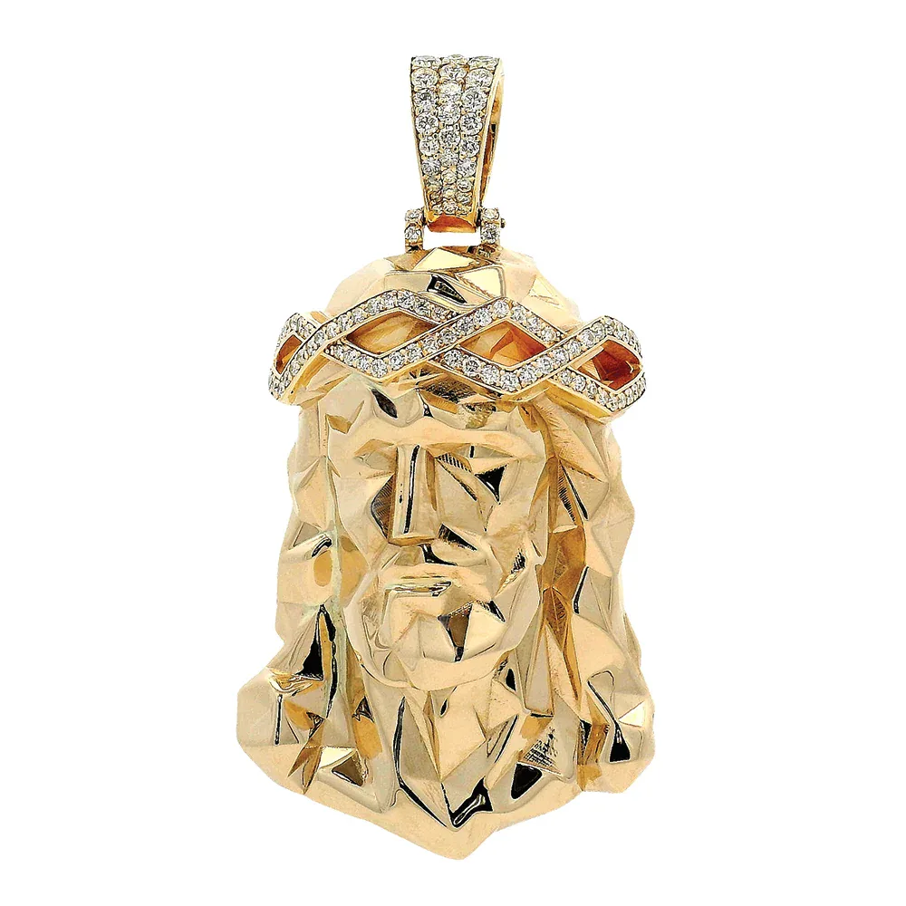 RINA - For Him CUSTOM Gold Stealth Jesus Pendant 70955 in Rose – Pendant