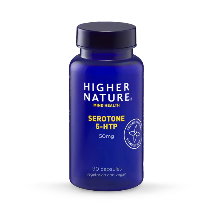 Higher Nature Serotone 5-HTP -50mg - 90 Vegan Capsules - Serotone 5HTP 50 mg 90 Capsules
