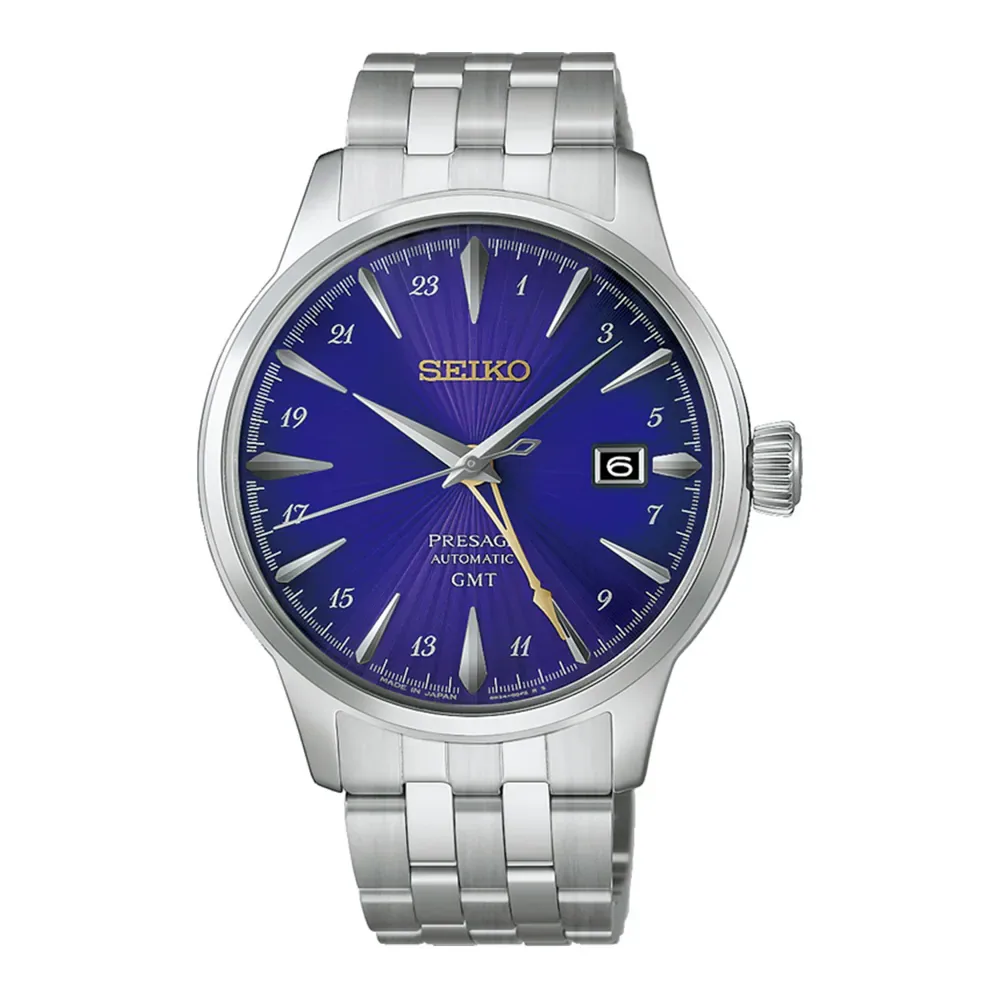 Seiko Presage Presage Cocktail Time 145th Anniversary GMT Limited Edition 40.5mm Mens Watch Edo Purple