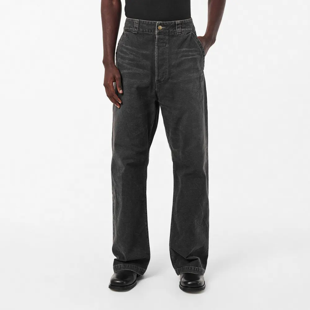 Fear Of God Men's Utility Relaxed Fit Cargo Trousers in Black, additional product view 3
