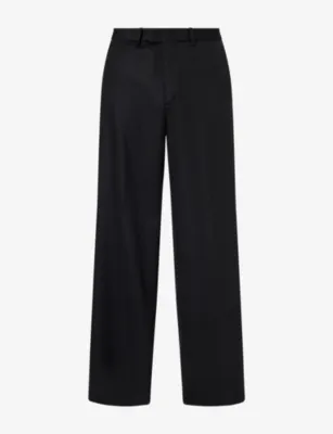 EMPORIO ARMANI Tailored Straight-Leg Virgin-Wool And Cashmere Trousers