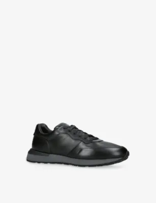 MAGNANNI Syros Leather Trainers - EUR 43.5 / 9.5 UK MEN in BLACK, additional product view 3