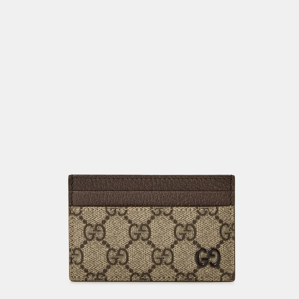 Gucci Men's GG Monogram Canvas Card Holder