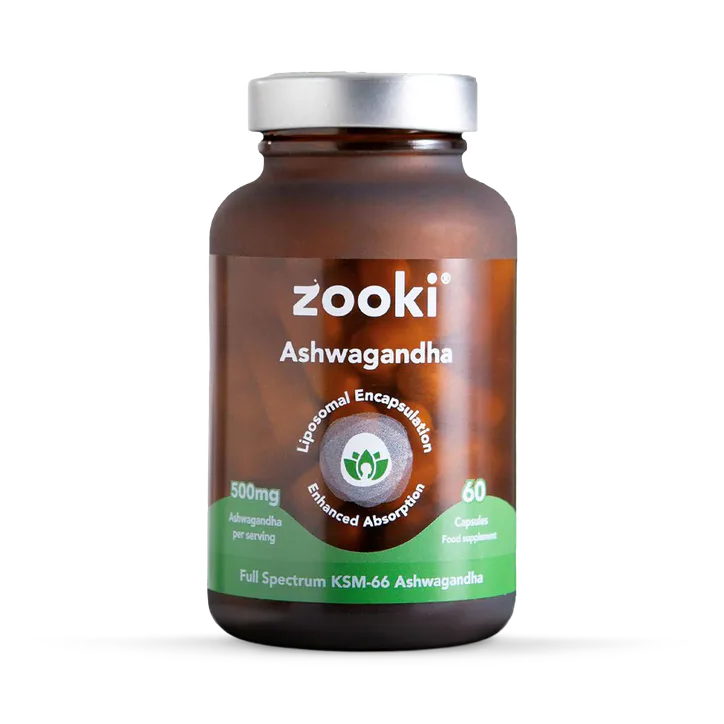Zooki Liposomal Ashwagandha KSM-66 500mg 60 Capsules