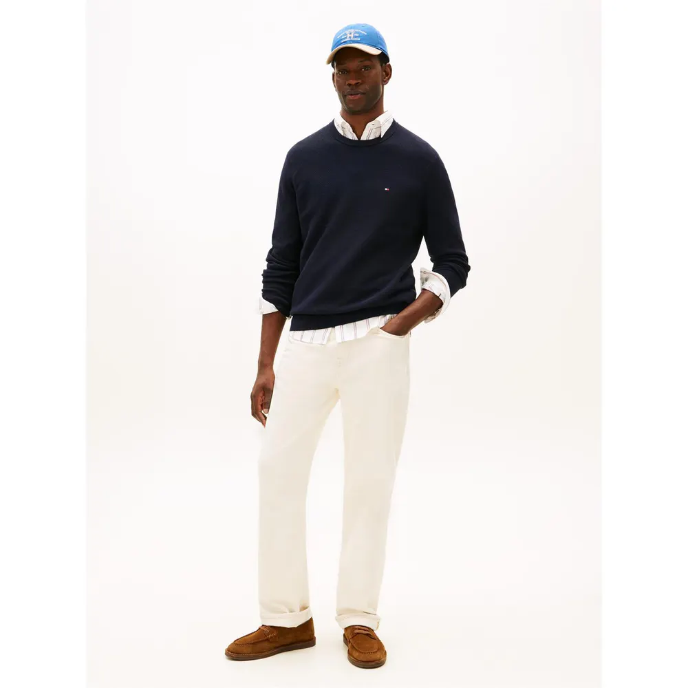 Tommy Hilfiger Men's Ribbed Crew Neck Jumper detail 3