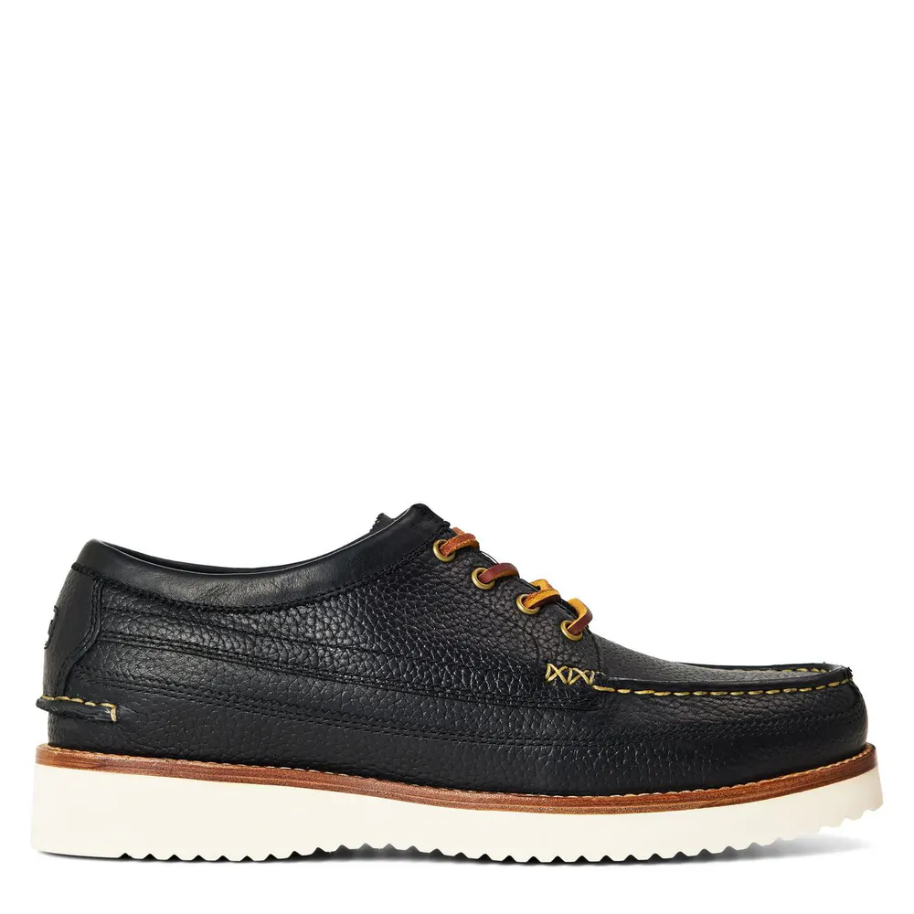 Polo Ralph Lauren Men's Ranger Low Leather Lace-Up Moc Toe Shoes