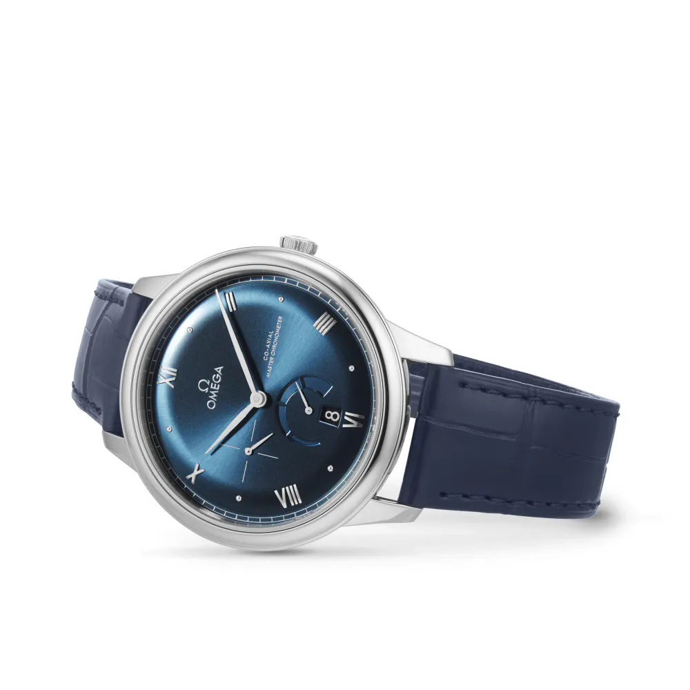 Omega De Ville Prestige Co-Axial Master Chronometer Power Reserve 41mm Mens Watch Blue detail 3