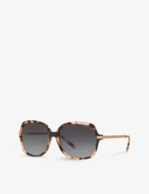 MICHAEL KORS MK2024 Adrianna II Square-Frame Acetate Sunglasses in PINK, additional product view 2