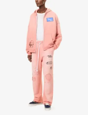 PALY HOLLYWOOD Alta Cienega Cotton Jogging Bottoms detail 2