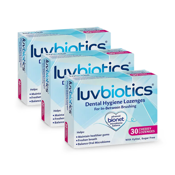 Luvbiotics Probiotic Dental Cherry Lozenges - 3 pack