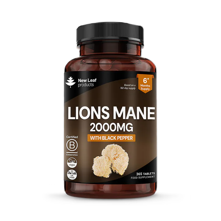 New Leaf Products Lions Mane Tablets 365 Tablets