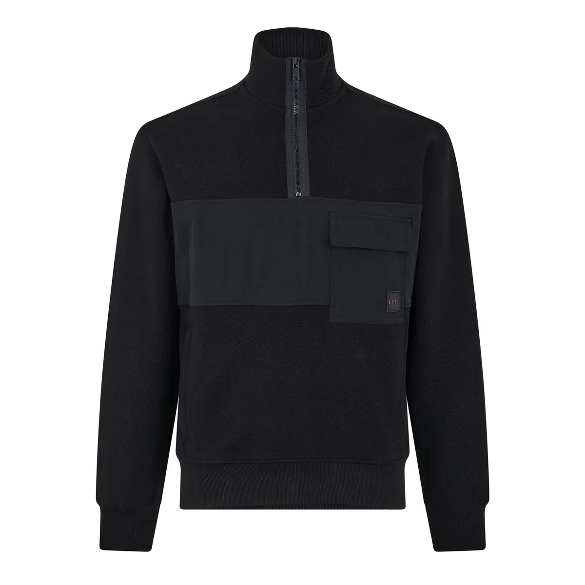 Boss Men's ZeNylon 1/4 Zip Fleece Hoodie
