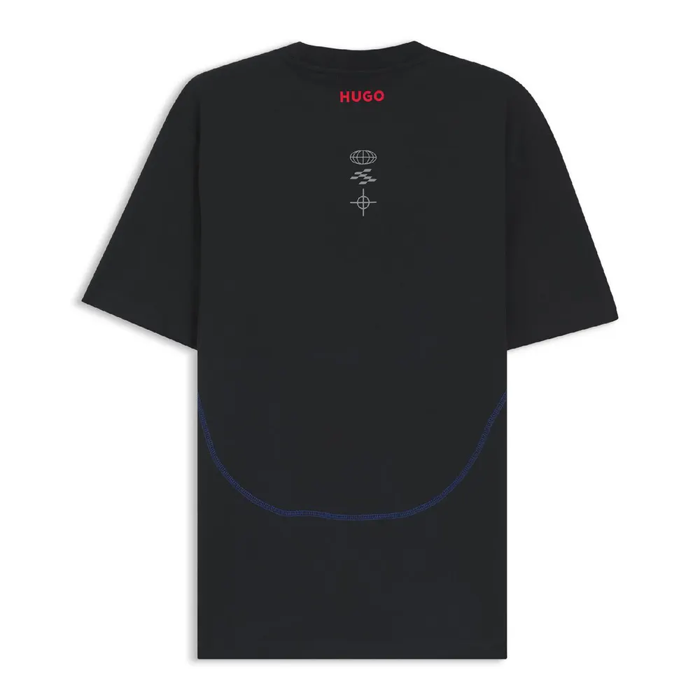 Hugo Men's Racing Bulls Graphic Cotton T-Shirt detail 2