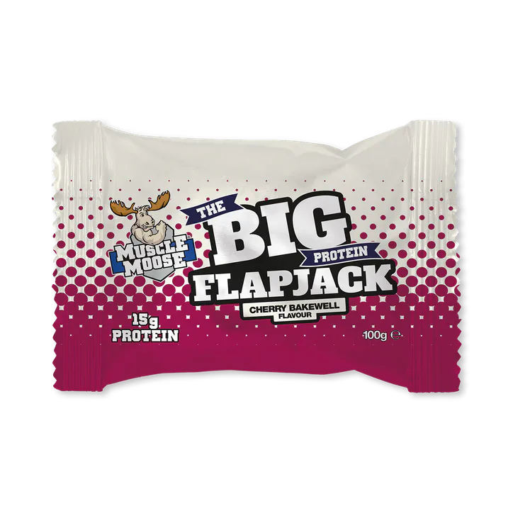 Muscle Moose Big Protein Flapjack - Cherry Bakewell 12 x 100g detail 2