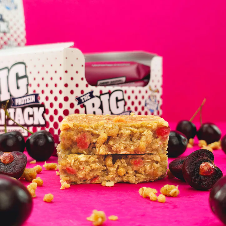 Muscle Moose Big Protein Flapjack - Cherry Bakewell 12 x 100g detail 3