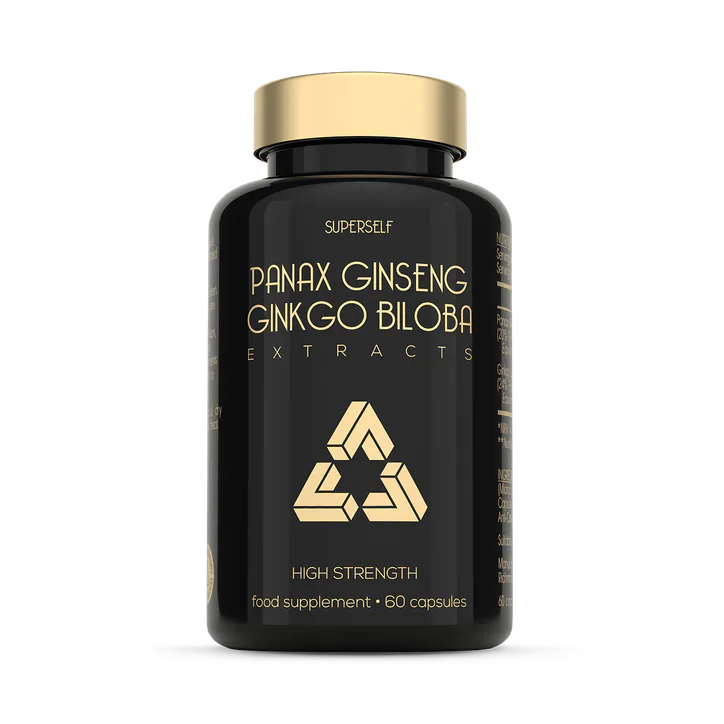 SuperSelf Korean Panax Ginseng with Ginkgo Biloba 60 Capsules