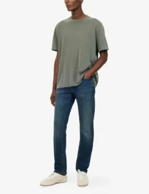 NUDIE JEANS Solid Ollie Straight-Leg Denim Jeans - 30/30 detail 2