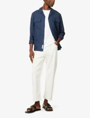 BELIER Mercerised Tshirt in WHITE, additional product view 2