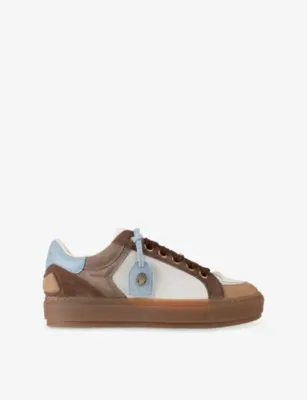 KURT GEIGER LONDON Southbank Tag Suede Trainers - EUR 46 / 12 UK MEN in DK.BRN COM – Mens | Trainers | Lace up trainers