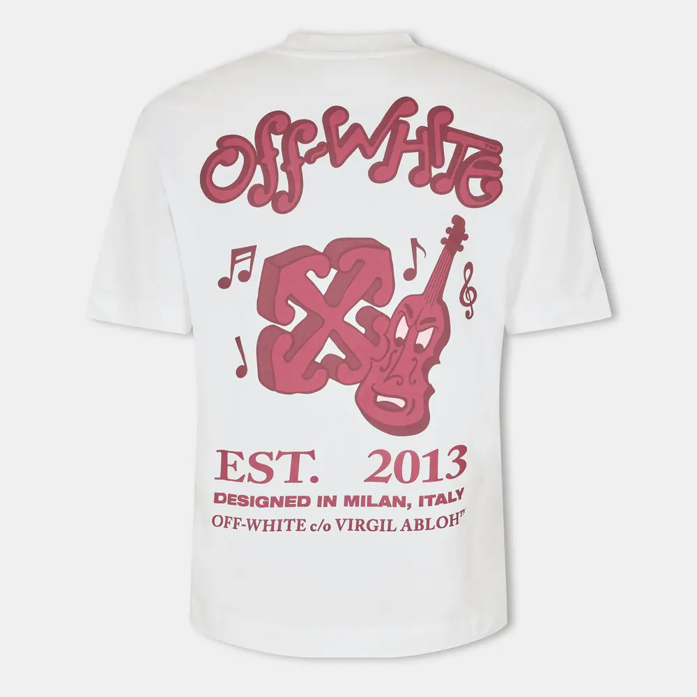 Off White Men's Soft Fabric T-Shirt detail 2