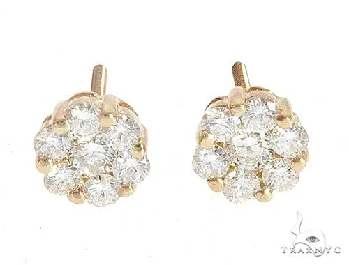 RINA - For Him FACTORY Prong Diamond Cluster Earrings 56909 in Rose Gold – Earrings