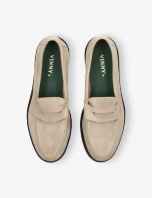 VINNY'S Bobbee Suede Loafers - EUR 40 / 6 UK MEN in Beige, additional product view 2