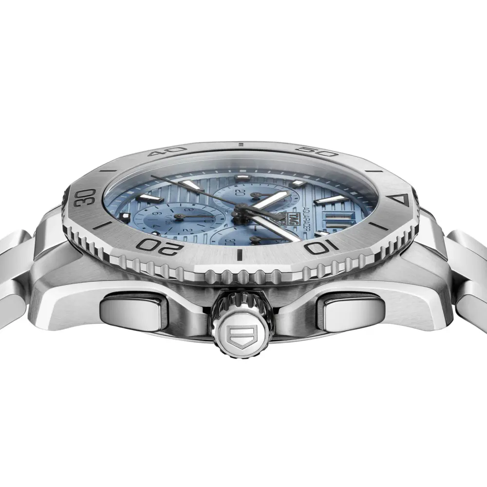 TAG Heuer Aquaracer Chronograph 40mm Mens Watch Blue in Blue, additional product view 3
