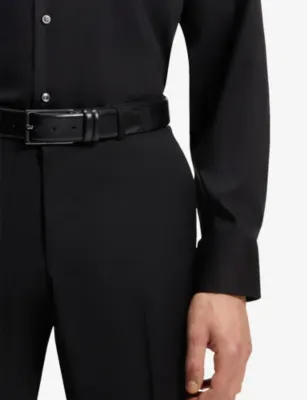 BOSS Branded Leather Belt - 46 detail 2