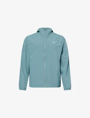 For Him Dri-Fit Hooded Woven Jacket in Mineral Slate/silver – Mens | Coats & jackets | Lightweight