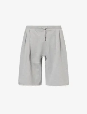 SEVENTH V3 Raw-Hem Cotton Shorts in CLOUD – Mens | Trousers & shorts | Shorts