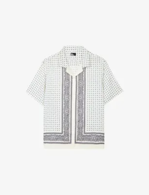 THE KOOPLES Bandana-Print Camp-Collar Woven Shirt