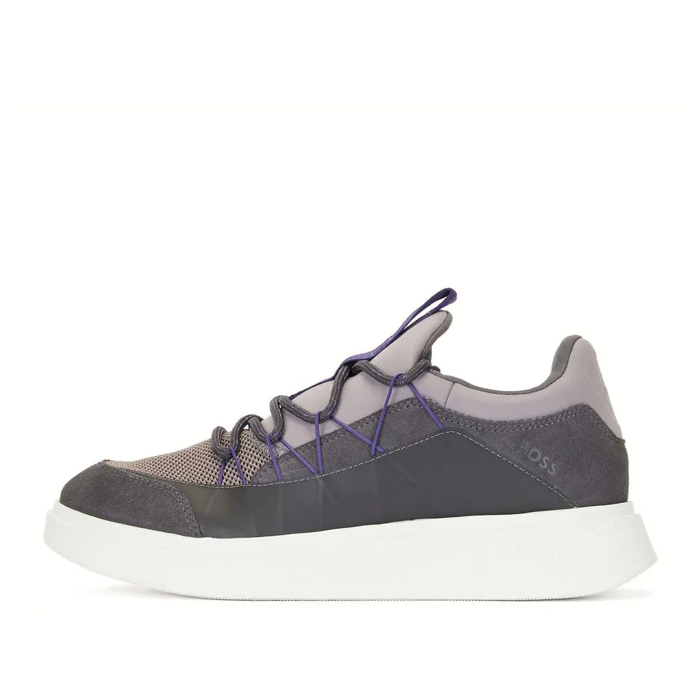 Boss Bulton Running Shoes in Grey, additional product view 2