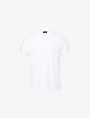 DUNHILL Ad Cypher Pique Short-Sleeve Cotton Polo Top