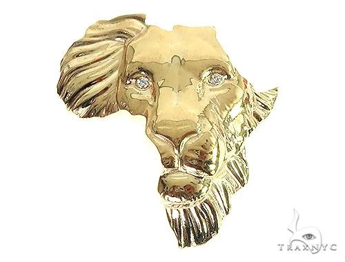 RINA - For Him FACTORY Medium African Lion Face Pendant 66346 in Rose Gold – Pendant
