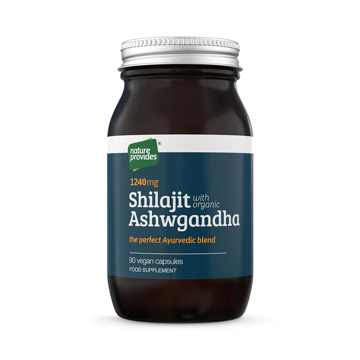 Nature Provides Ayurvedic Shilajit (1000mg) and Organic Ashwagandha Root 90 Capsules, additional product view 2