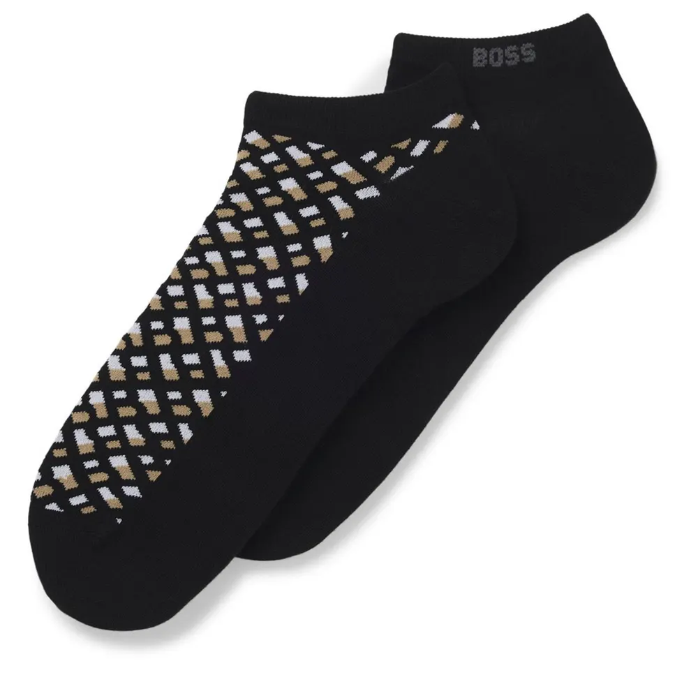 Boss Mens BOSS Bodywear 2-Pack Ankle Socks with Logo Detail detail 3