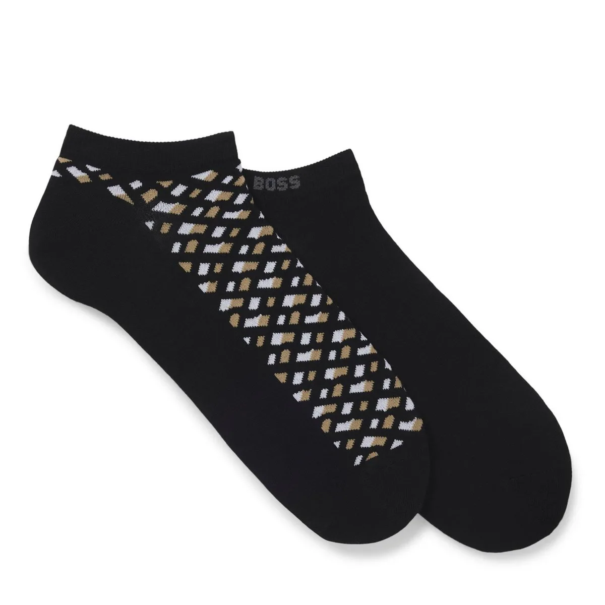 Boss Mens BOSS Bodywear 2-Pack Ankle Socks with Logo Detail