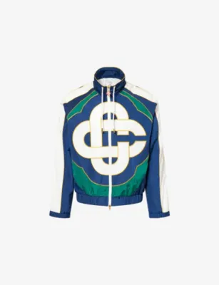 CASABLANCA Logo-Embroidered Colour-Block Soft-Shell Windbreaker Jacket