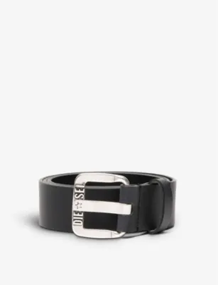 DIESEL B-Star Ii logo-embossed leather belt - 32