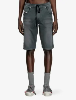 DIESEL 2030 D-Krooley Joog-Jeans Regular-Fit Stretch-Denim Shorts detail 3