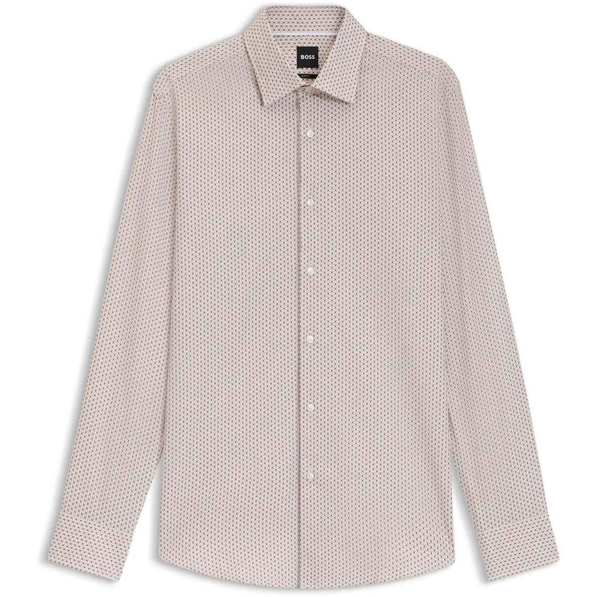 Boss Men's HBB HankKent Patterned Long-Sleeve Shirt