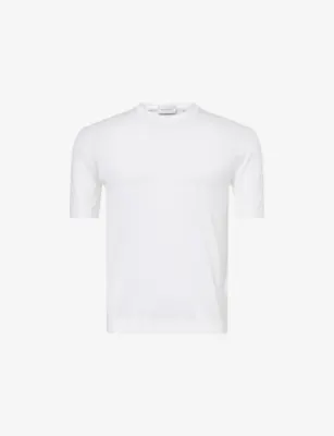 JOHN SMEDLEY Torin Short-Sleeve Cotton-Jersey T-Shirt - Mountain Mist detail 2